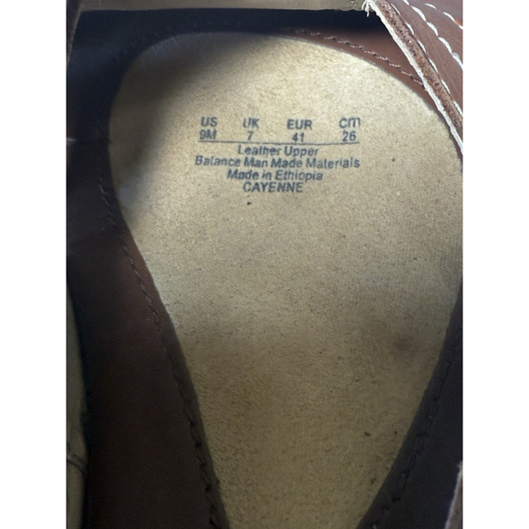 NATURALIZER NATURAL SOLE Brown CAYENNE Leather SANDAL size 9 - Picture 6 of 15